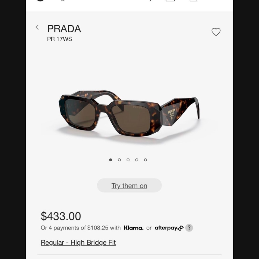 Prada tortoise sunglasses